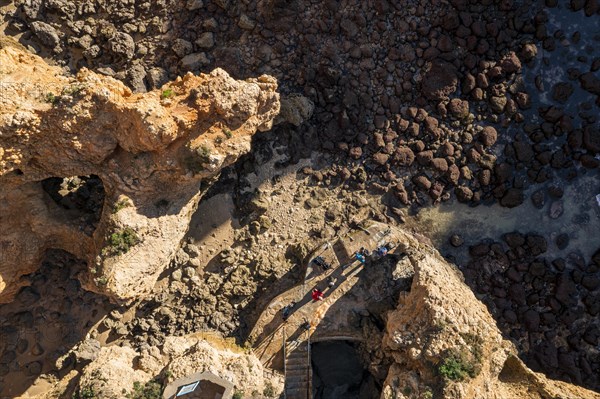 Praia da Marinha, rocks and cliffs, steep coast in the Algarve, Portugal, Europe