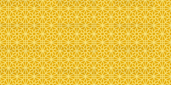 Islamic gold ornament vector seamless pattern