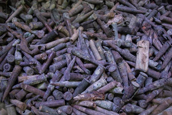 Old rusty bullet ammunition from the dardanelles war