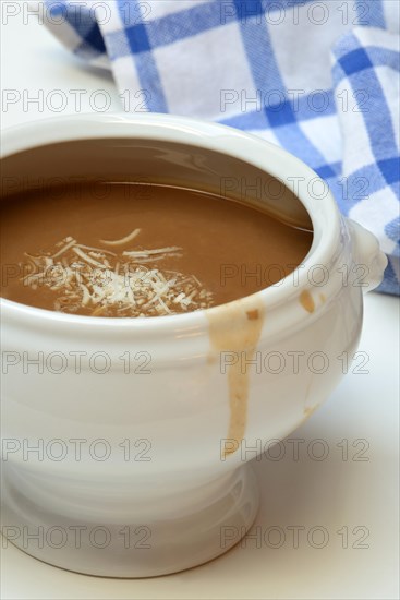 Basler Mehlsuppe, the soup is traditionally eaten at Fasnacht, Basel, Switzerland, Europe