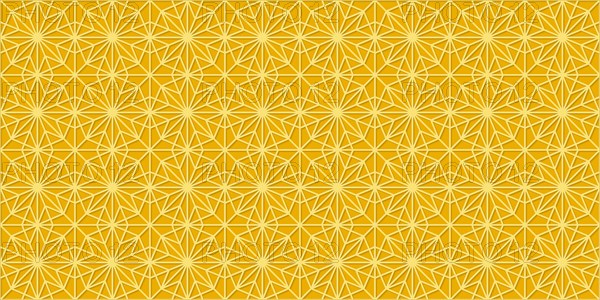 Islamic gold ornament vector seamless pattern