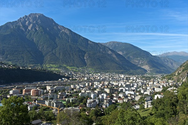 The village of Naters in the Upper Valais, Valais, Switzerland, Europe