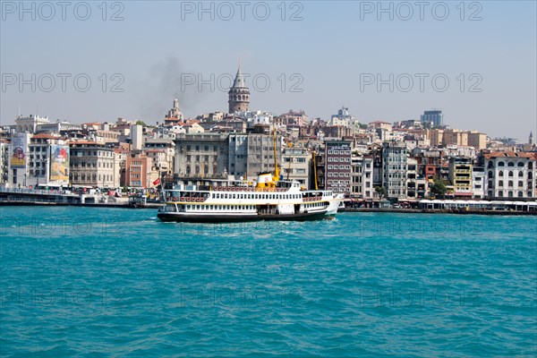 View of the Galata Tower from Byzantium times in Istanbul