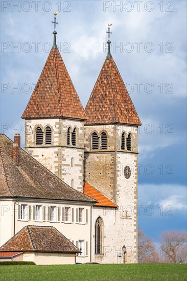 St Peter and Paul Church on Green Grass, Reichenau Island, Lake Constance, Germany, Europe