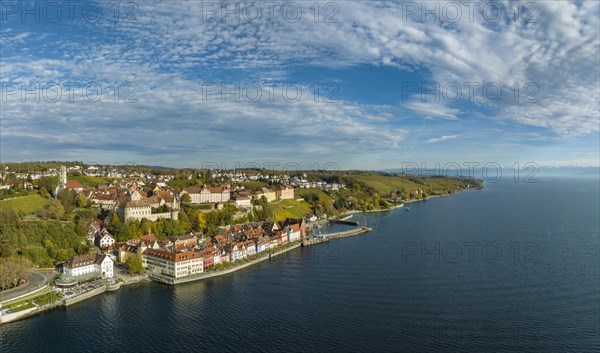 Town view of Meersburg, Lake Constance district, Baden-Wuerttemberg, Germany, Europe