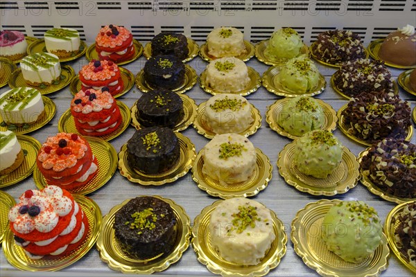 Italian desserts, dolci, tartlets, pastry, chocolate fair, Turin, Piedmont, Italy, Europe