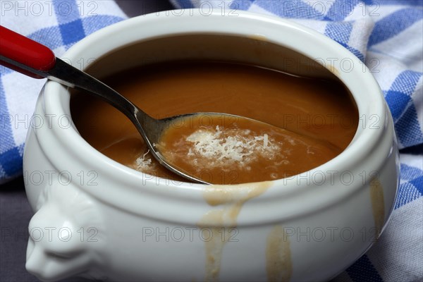 Basler Mehlsuppe, the soup is traditionally eaten at Fasnacht, Basel, Switzerland, Europe