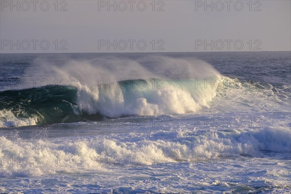 Surf, strong ocean waves, coast at Tsitsikamma National Park, Garden Route, Eastern Cape, South Africa, Africa