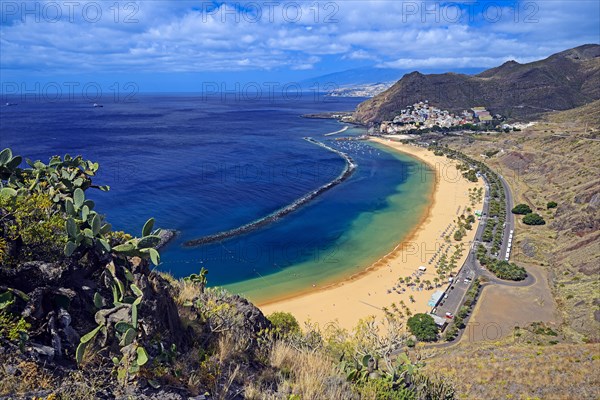 Playa de las Teresitas Beach, San Andres, Santa Cruz Rear, Tenerife, Canary Islands, Spain, Europe