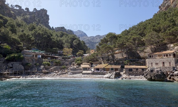 Platja de sa Calobra, Sa Calobra, Serra de Tramuntana, Majorca, Balearic Islands, Spain, Europe