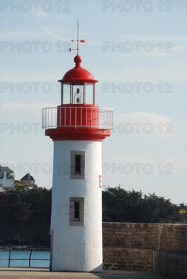 Lighthouse on a blue sky