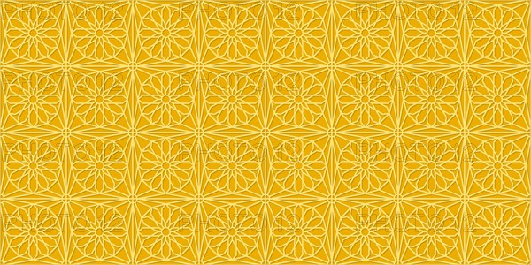 Islamic gold ornament vector seamless pattern