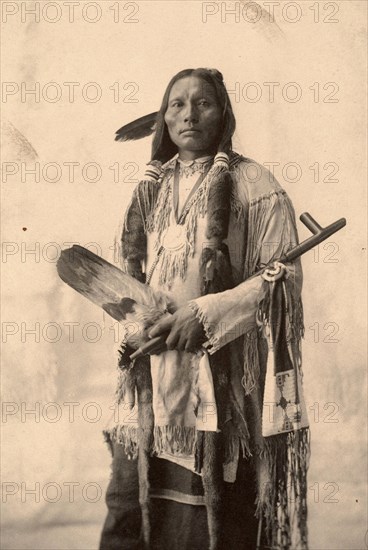 Three Fingers, Indians of the Cheyenne tribe, after a picture by F.A.Rinehart, 1899, Historic, digitally restored reproduction of an original from the period