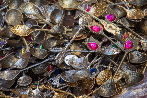 Vintage rustic tea spoon in old Bazaar place