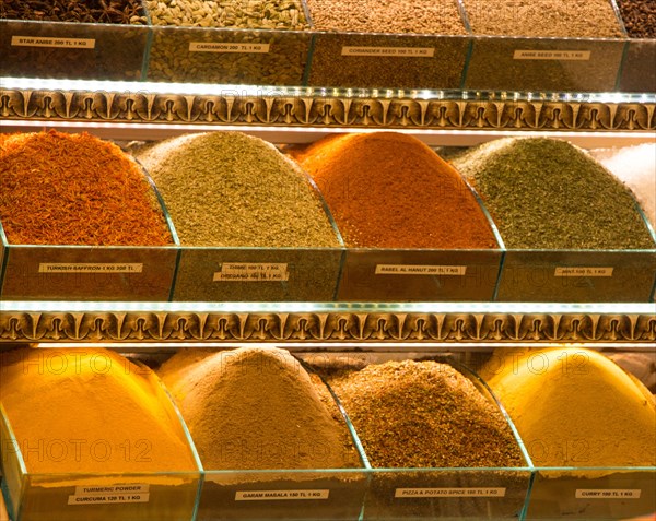 Various type of spices at the Spice Market