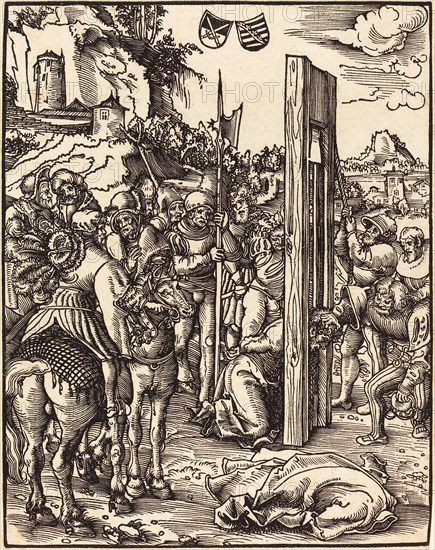 Saint Matthias, painting by Lucas Cranach the Elder, 4 October 1472, 16 October 1553, one of the most important German painters, graphic artists and letterpress printers of the Renaissance, Historic, digitally restored reproduction of a historic original