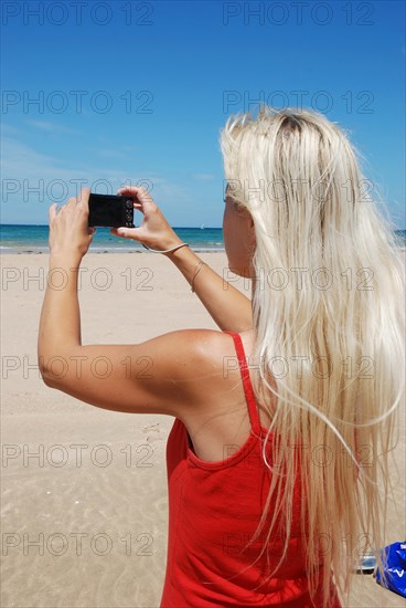 Woman taking picture