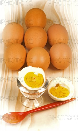 Chicken eggs, breakfast eggs, cooked, egg white, yolk, food, dishes, healthy, cholesterol