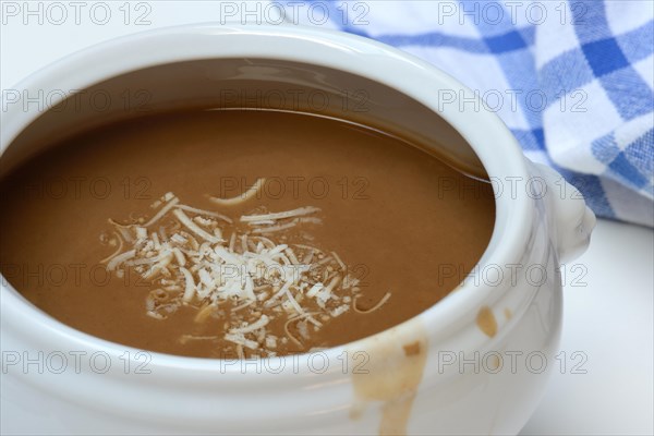 Basler Mehlsuppe, the soup is traditionally eaten at Fasnacht, Basel, Switzerland, Europe