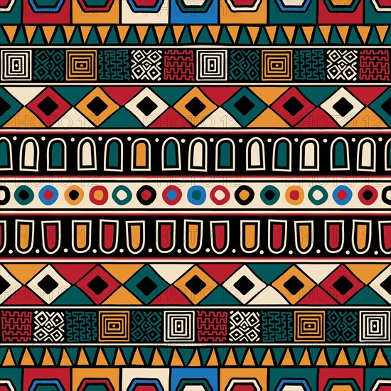 Tribal ethnic background. Vector seamless pattern design for background, carpet, wallpaper, wrapping, batik, fabric