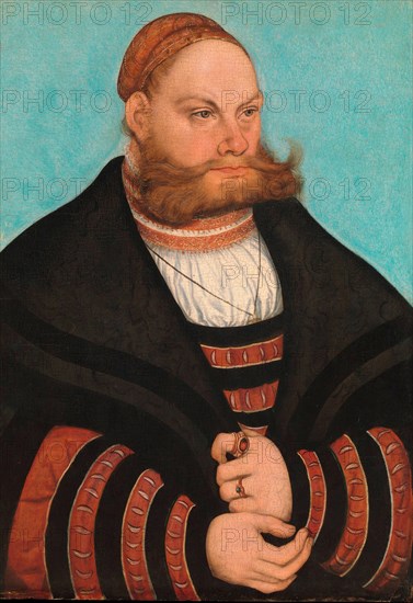 Lukas Spielhausen, painting by Lucas Cranach the Elder, 4 October 1472, 16 October 1553, one of the most important German painters, graphic artists and book printers of the Renaissance, Historical, digitally restored reproduction of a historical original