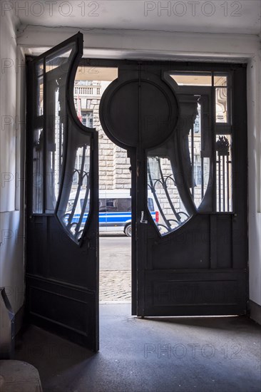 Entrance to the Tietz Brothers office building, Klosterstrasse, Berlin, Germany, Europe