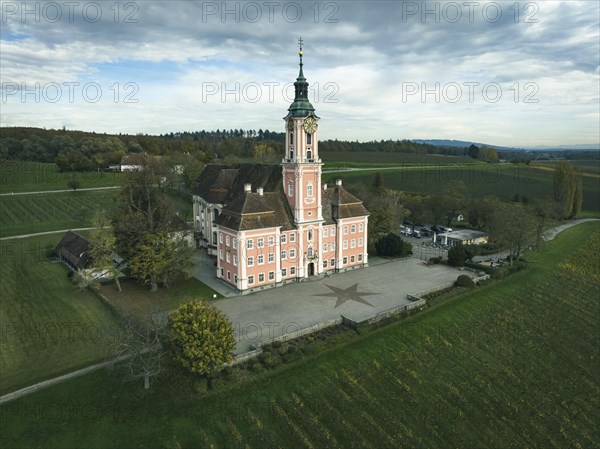 Birnau Pilgrimage Church, Uhldingen-Muehlhofen, Lake Constance District, Upper Swabia, Baden-Wuerttemberg, Germany, Europe