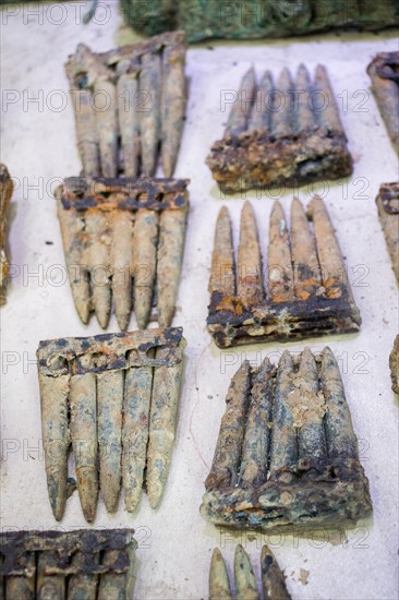 Cartridges of rusty bullet ammunition from the dardanelles war