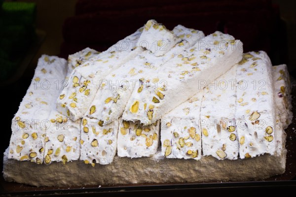 Load of traditional turkish delight rahat lokum