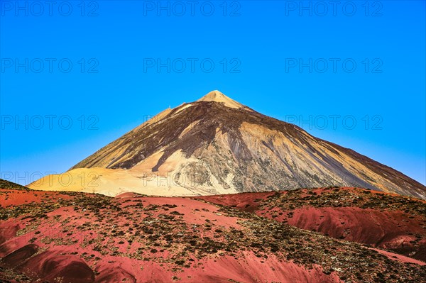 Pico del Teide in the early morning, Teide National Park, Tenerife, Canary Islands, Spain, Europe