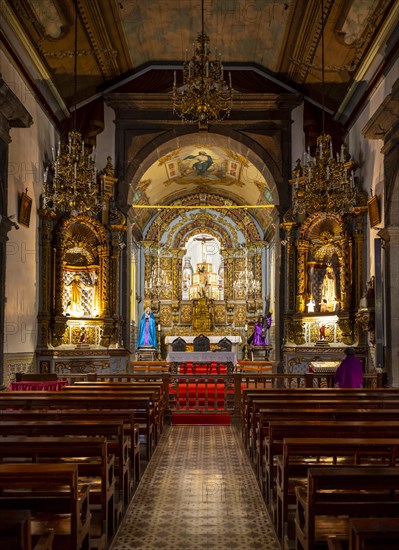 Chancel, San Sebastian Church, Camara de Lobos, Madeira, Portugal, Europe