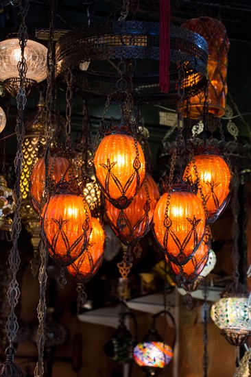 Mosaic Ottoman lamps from Grand Bazaar in Istanbul