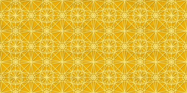 Islamic gold ornament vector seamless pattern