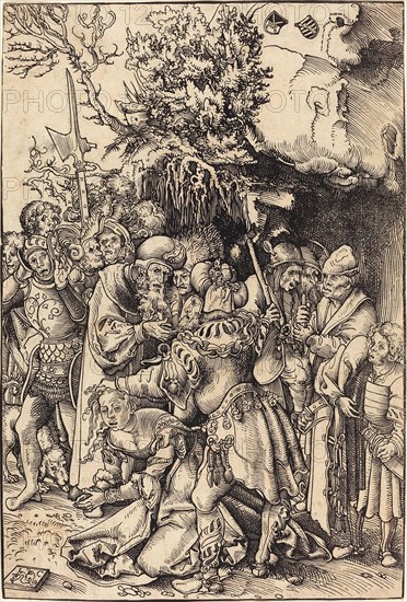 The Martyrdom of Saint Barbara, painting by Lucas Cranach the Elder, 4 October 1472, 16 October 1553, one of the most important German painters, graphic artists and letterpress printers of the Renaissance, Historical, digitally restored reproduction of a historical original