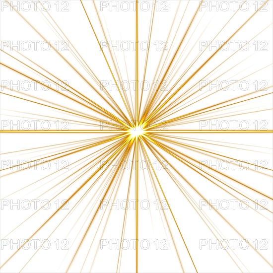 Digitally rendered Light effect rays flash radiance of star or sun white glow shine explosion