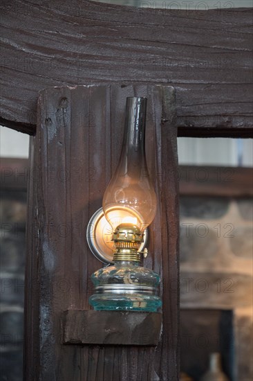 Old retro style lantern made of metal