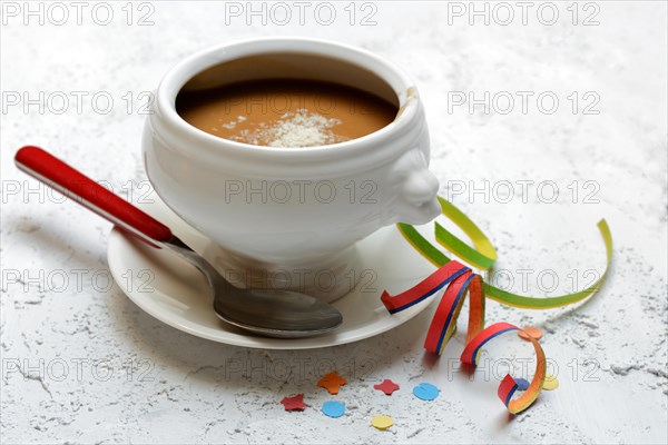 Basler Mehlsuppe, the soup is traditionally eaten at Fasnacht, Basel, Switzerland, Europe