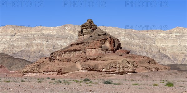 Spiral Rock rock formation, Timna National Park, Negev, Israel, Asia
