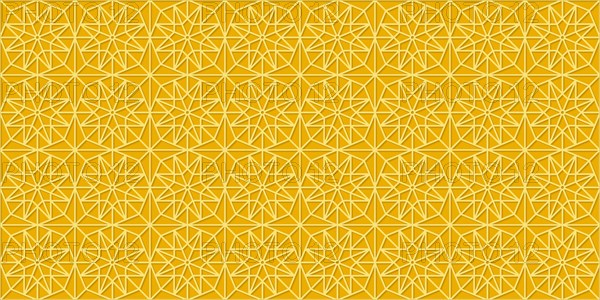 Islamic gold ornament vector seamless pattern