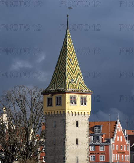 Mangturm, Lindau Island, Lake Constance, Bavaria, Germany, Europe