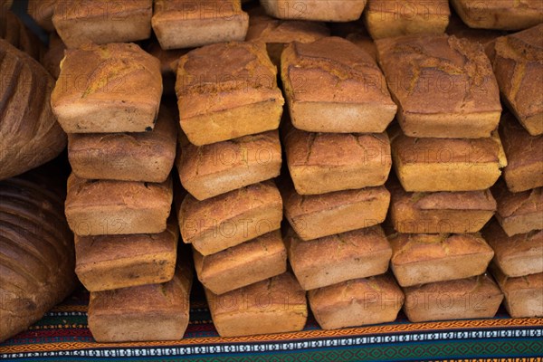 Loaf of Corn bread freshly made of corn flour