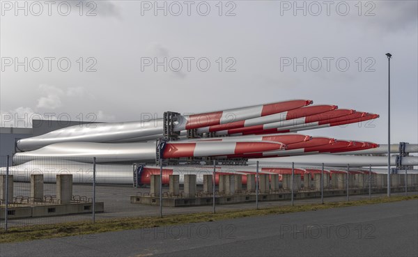Rotor blades for offshore wind turbines, Siemens Gamesa Renewable Energy, Cuxhaven plant, Altenbruch, Cuxhaven, Germany, Europe