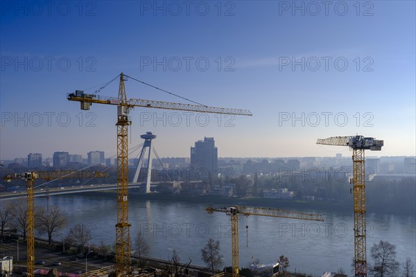 Construction site, Bratislava, Bratislava, Slovakia, Europe