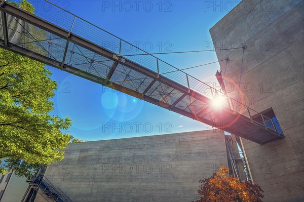 Airlift and concrete facade, Technical University of Munich. TUM, Munich, Bavaria, Germany, Europe