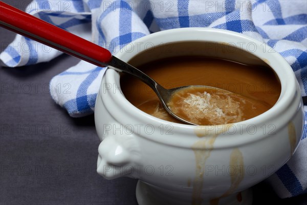 Basler Mehlsuppe, the soup is traditionally eaten at Fasnacht, Basel, Switzerland, Europe