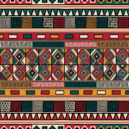 Tribal ethnic background. Vector seamless pattern design for background, carpet, wallpaper, wrapping, batik, fabric