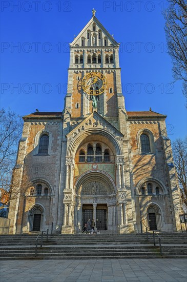 Neo-Romanesque Parish Church of St. Anne in Lehel, Munich, Bavaria, Germany, Europe