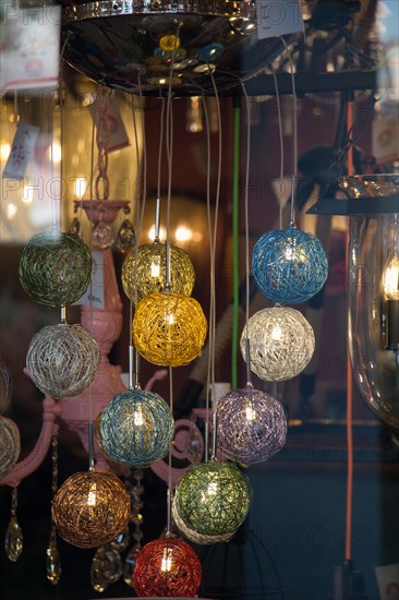 Decorative style filament light bulbs in view