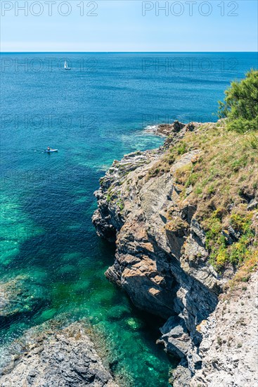 Bessys Cove, The Enys, South West Coast Path, Penzance, Cornwall, England, United Kingdom, Europe