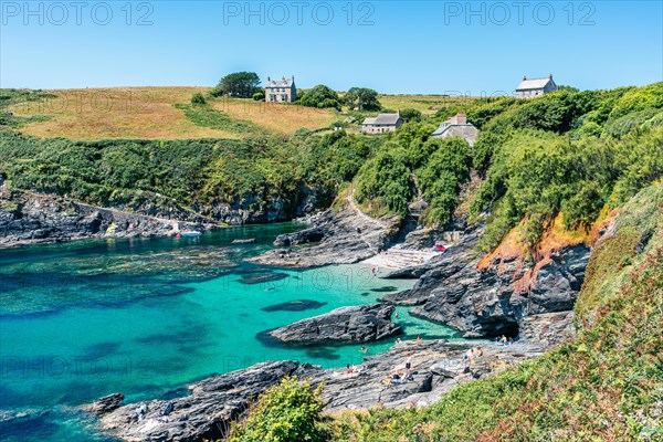 Bessys Cove, The Enys, South West Coast Path, Penzance, Cornwall, England, United Kingdom, Europe